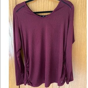 Maurices Size 0 plus open lace back top